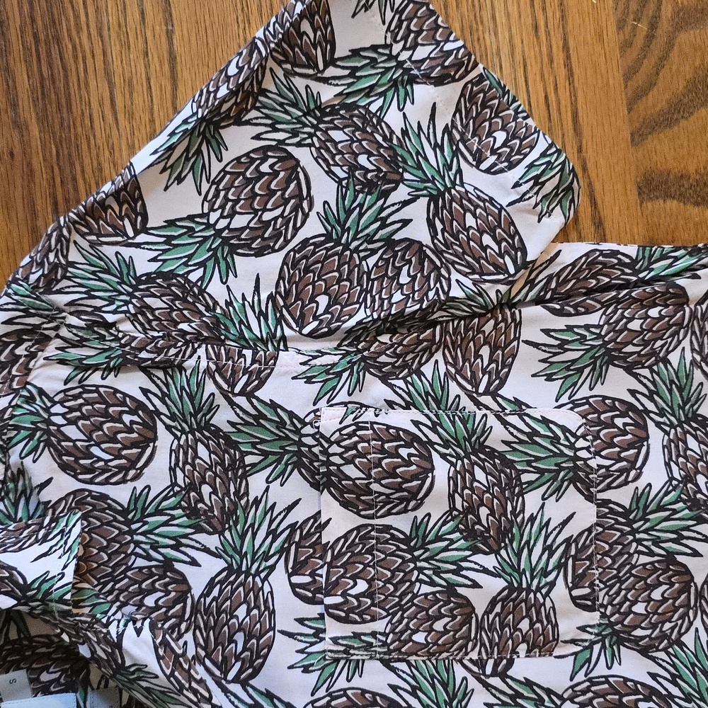 Pineapple Print Men's Shirt - Picture 3 of 4